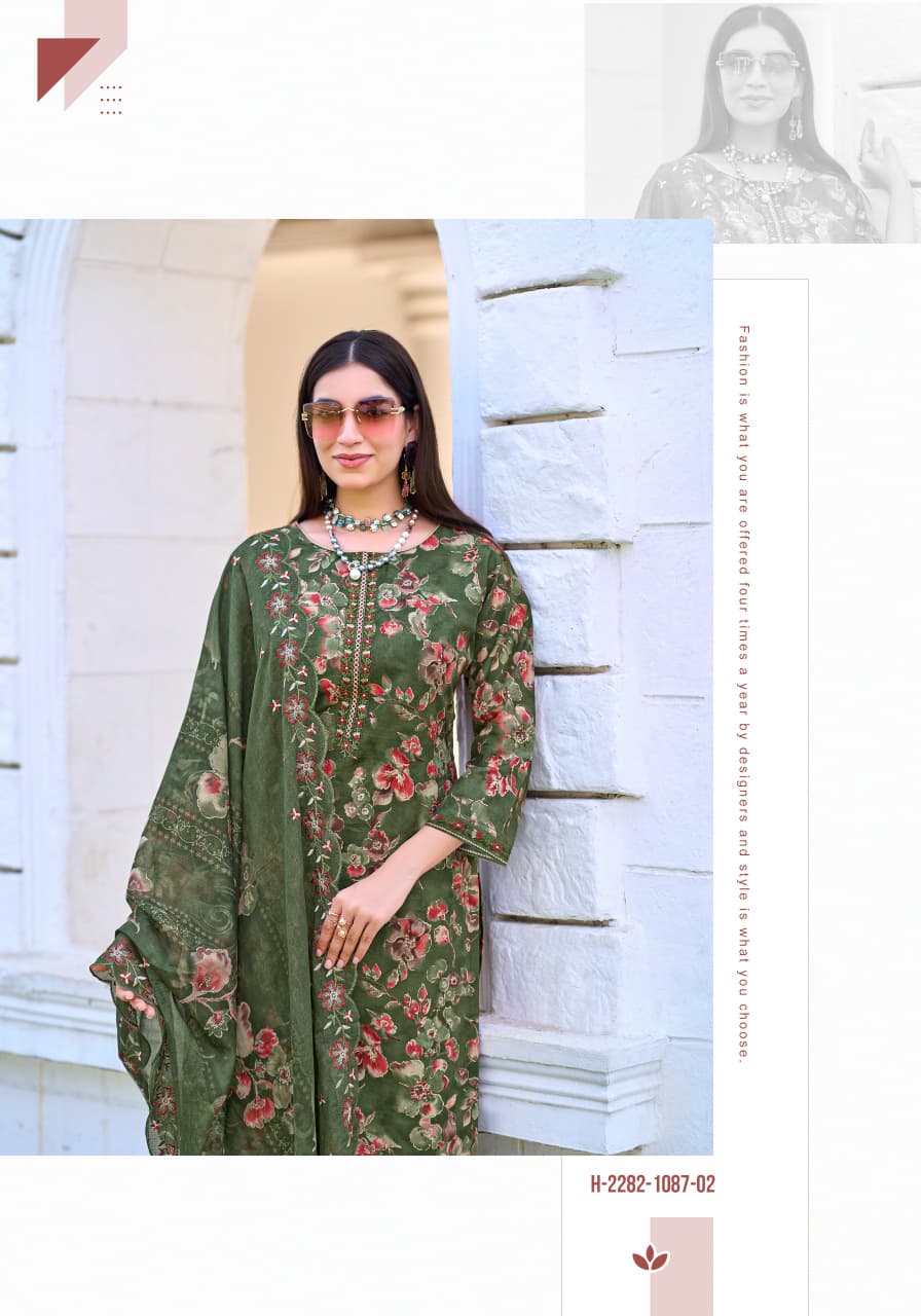 Alok Al Madina Vol 2 Cambric Cotton Foil Printed Dress Material