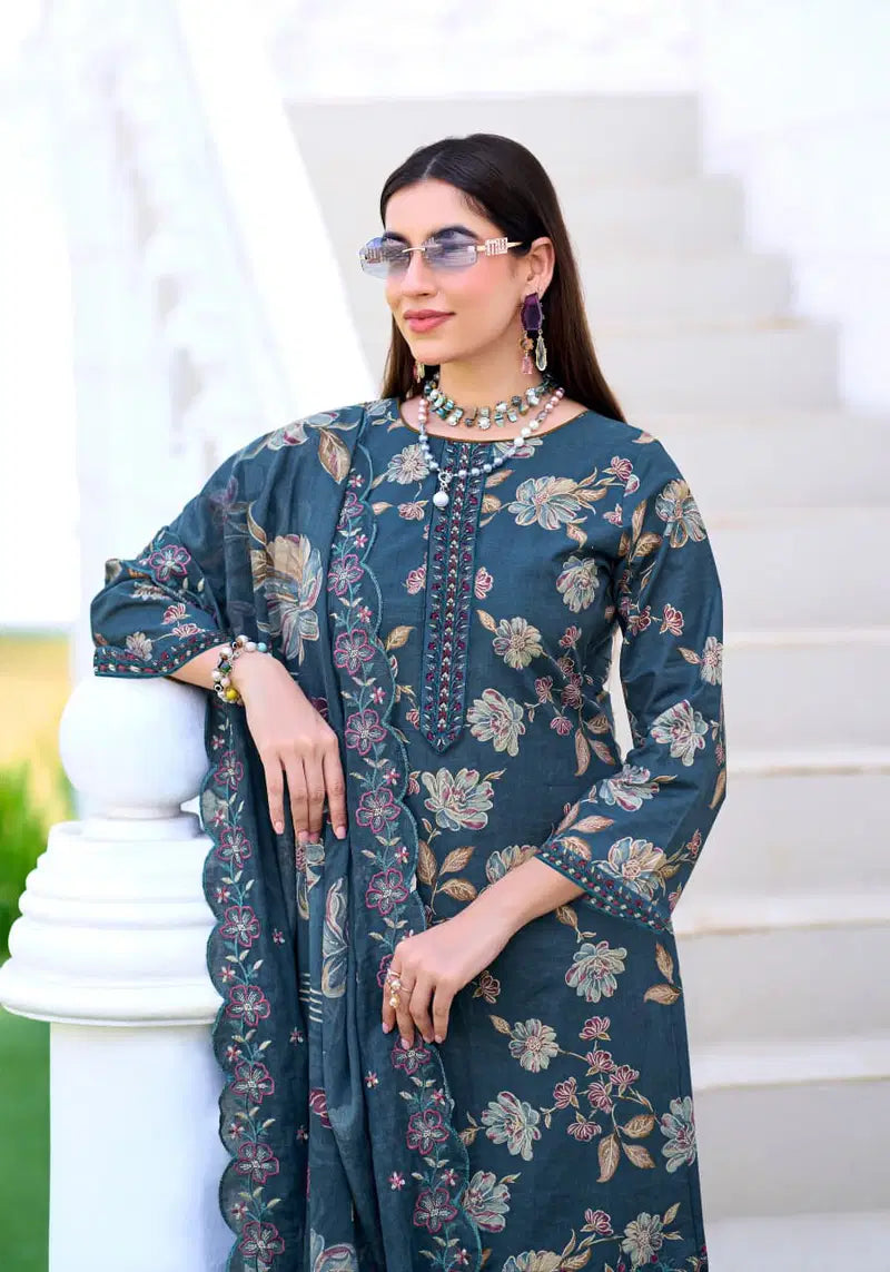 Alok Al Madina Vol 2 Cambric Cotton Foil Printed Dress Material