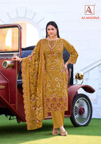 Alok Al Madina Vol 2 Cambric Cotton Foil Printed Dress Material