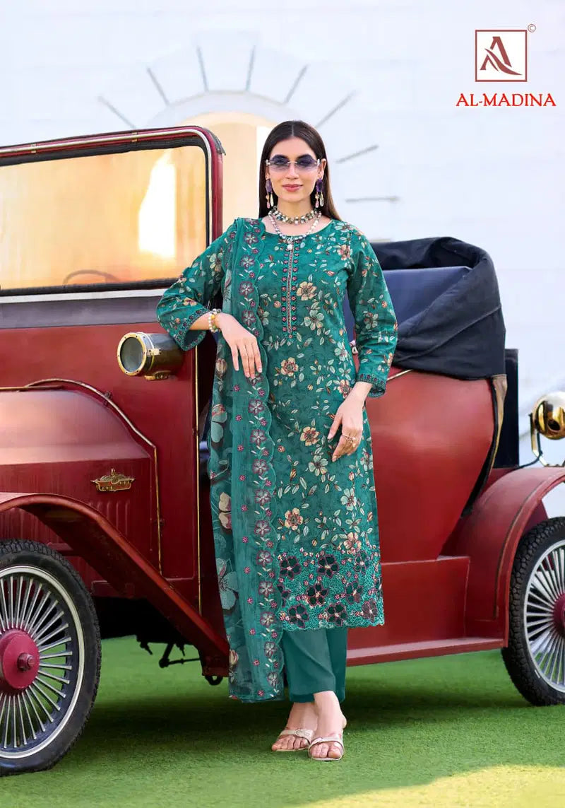 Alok Al Madina Vol 2 Cambric Cotton Foil Printed Dress Material