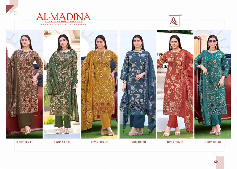 Alok Al Madina Vol 2 Cambric Cotton Foil Printed Dress Material
