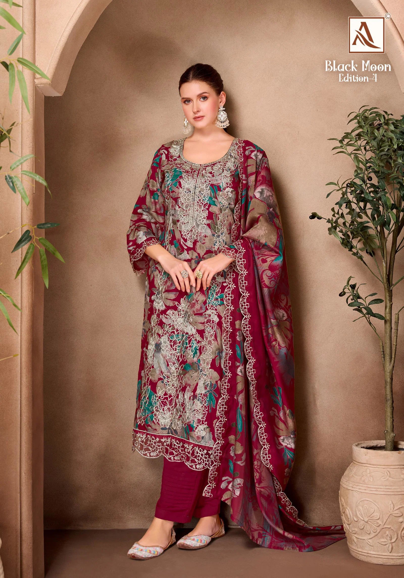 Alok Black Diamond Edition Vol 04 Viscose Rayon Discharge Printed Dress Material