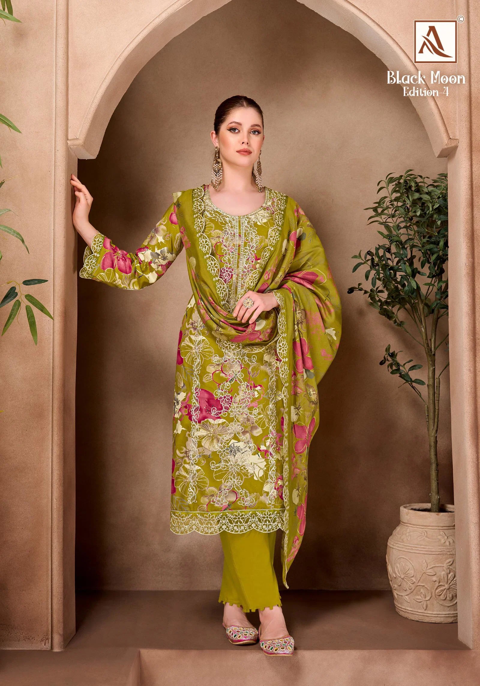 Alok Black Diamond Edition Vol 04 Viscose Rayon Discharge Printed Dress Material