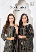 Alok Black Lable Edition Vol 4 Viscose Rayon Foil Printed Dress Material