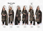 Alok Black Lable Edition Vol 4 Viscose Rayon Foil Printed Dress Material