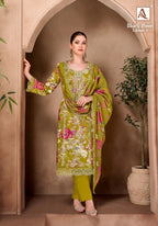 Alok Black Moon Edition 04 Viscose Rayon Discharge Printed Dress Material