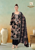 Alok Black Moon Edition Vol 02 Viscose Rayon Discharge Printed Dress Material