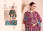 Alok Ezra Cambric Printed With Embroidery Work Dress Material Collection