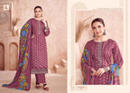 Alok Ezra Cambric Printed With Embroidery Work Dress Material Collection