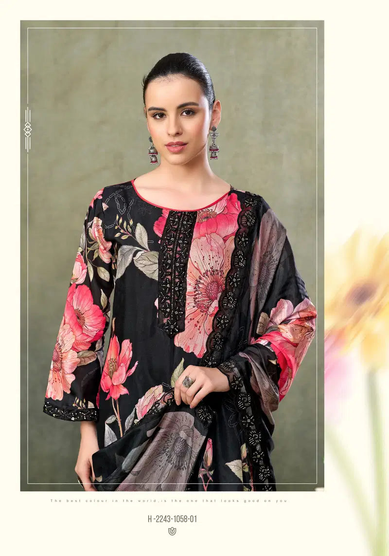 Alok Fariha Vol 6 Muslin Digital Printed Embroidered Dress Material