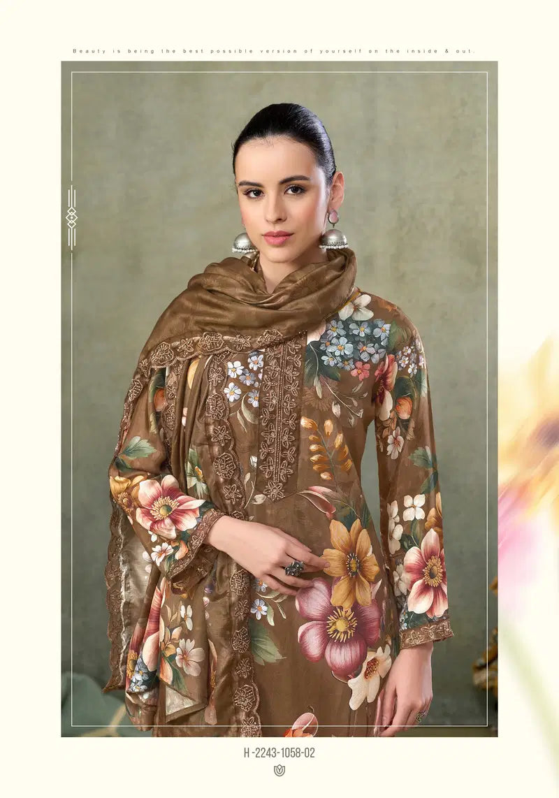 Alok Fariha Vol 6 Muslin Digital Printed Embroidered Dress Material