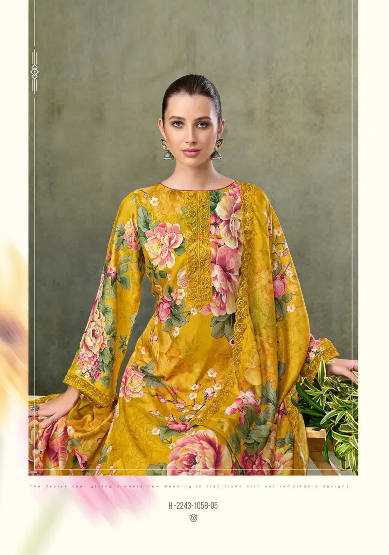 Alok Fariha Vol 6 Muslin Digital Printed Embroidered Dress Material