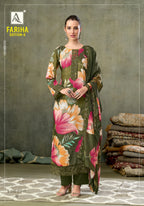 Alok Fariha Vol 6 Muslin Digital Printed Embroidered Dress Material
