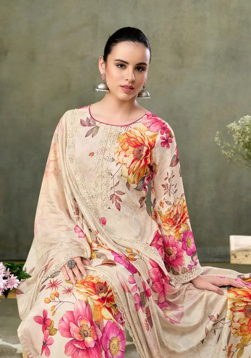 Alok Fariha Vol 6 Muslin Digital Printed Embroidered Dress Material