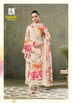 Alok Fariha Vol 6 Muslin Digital Printed Embroidered Dress Material