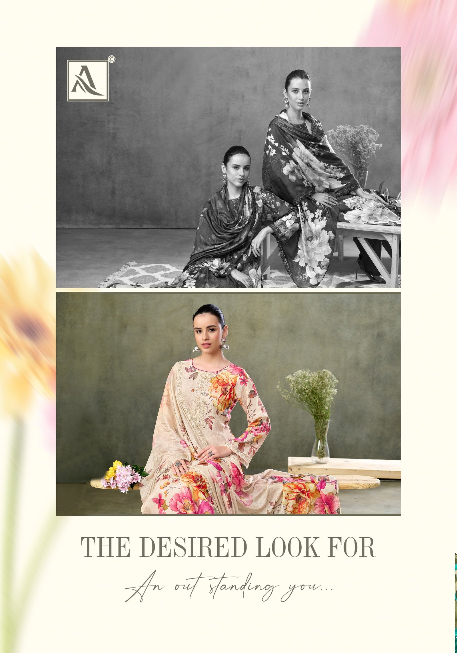Alok Fariha Vol 6 Muslin Digital Printed Embroidered Dress Material