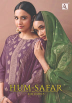 Alok Hum Safar Edition 5 Viscose Maslin Jacquard Designer Dress Material