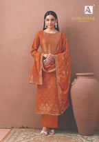 Alok Hum Safar Edition 5 Viscose Maslin Jacquard Designer Dress Material