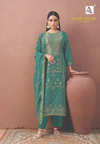 Alok Hum Safar Edition 5 Viscose Maslin Jacquard Designer Dress Material