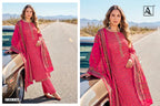Alok Ivory Zam Discharge Print With Embroidered Dress Material