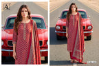 Alok Ivory Zam Discharge Print With Embroidered Dress Material