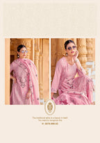 Alok Jade Ombre Cambric Lawn Cotton With Embroidery Dress Material