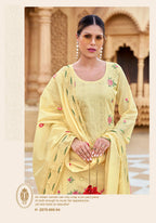 Alok Jade Ombre Cambric Lawn Cotton With Embroidery Dress Material