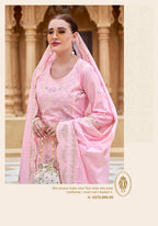 Alok Jade Ombre Cambric Lawn Cotton With Embroidery Dress Material
