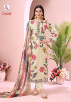 Alok Jassi Viscose Muslin Printed Dress Material