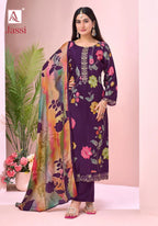Alok Jassi Viscose Muslin Printed Dress Material