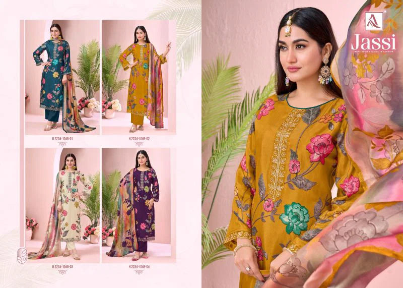 Alok Jassi Viscose Muslin Printed Dress Material