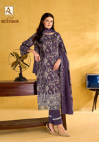 Alok Meherwaan Cambric Cotton Foil Printed Dress Material