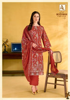 Alok Meherwaan Cambric Cotton Foil Printed Dress Material
