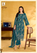 Alok Meherwaan Cambric Cotton Foil Printed Dress Material
