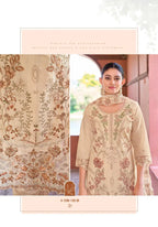 Alok Ombre Premium Cambric Cotton Embroidered Dress Material