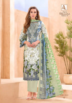Alok Rihaana Vol 19 Cambric Cotton Embroidered Dress Material