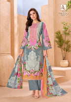 Alok Rihaana Vol 19 Cambric Cotton Embroidered Dress Material