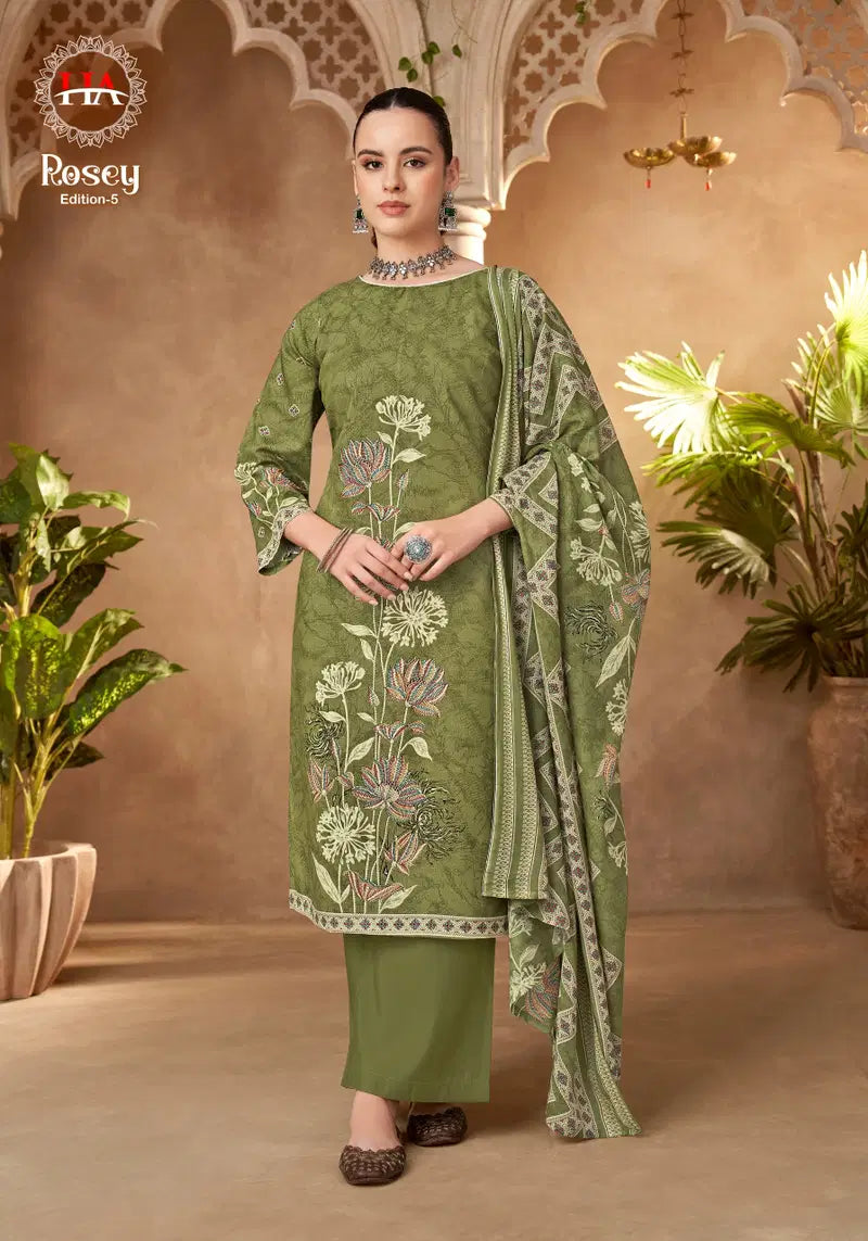 Alok Rosey Edition 5 Jam Cotton Printed Dress Material