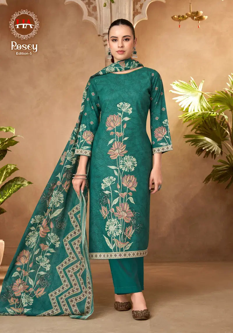 Alok Rosey Edition 5 Jam Cotton Printed Dress Material