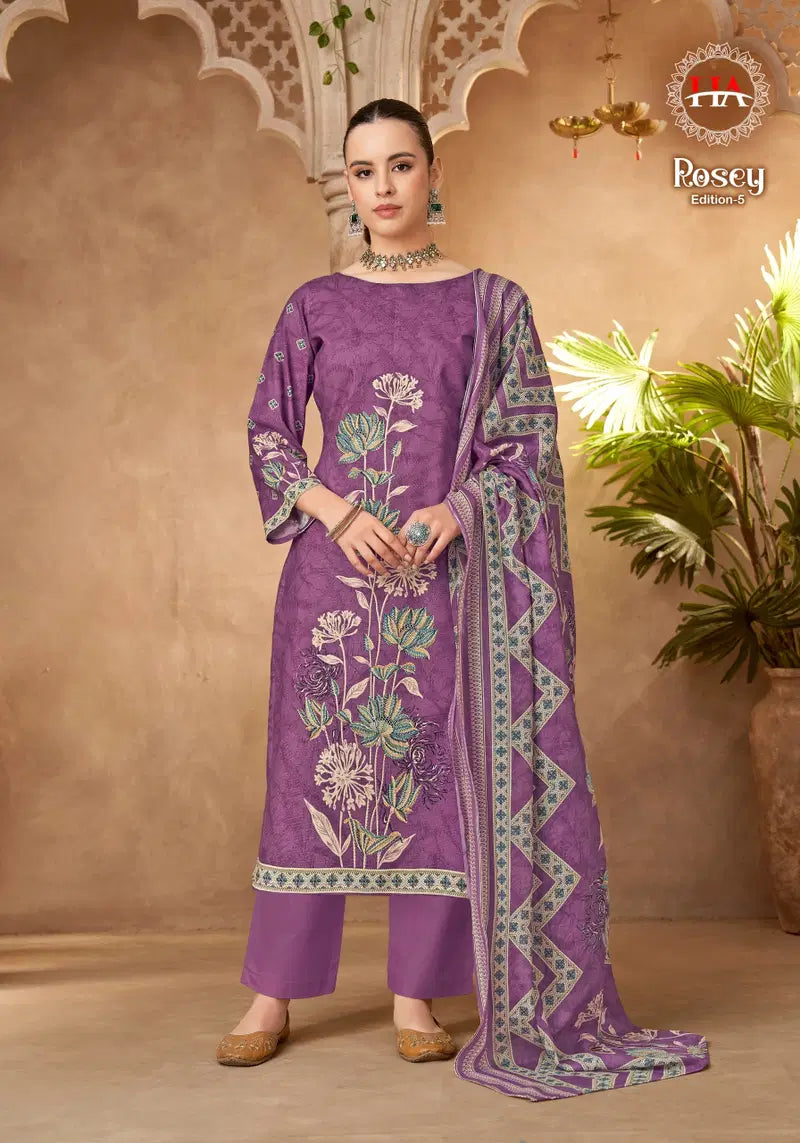 Alok Rosey Edition 5 Jam Cotton Printed Dress Material