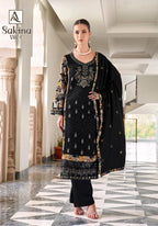 Alok Sakina Vol 6 Viscose Rayon With Embroidery Work Dress Material