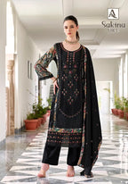 Alok Sakina Vol 6 Viscose Rayon With Embroidery Work Dress Material