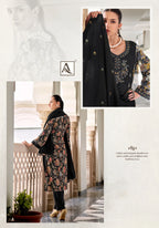 Alok Sakina Vol 6 Viscose Rayon With Embroidery Work Dress Material