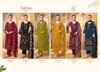 Alok Sakina Vol 7 Viscose Rayon With Embroidery Work Dress Material