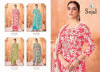 Alok Sejal Jam Printed Embroidered Dress Material