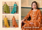 Alok Summer Breeze Jam Cotton Print With Embroidered Dress Material
