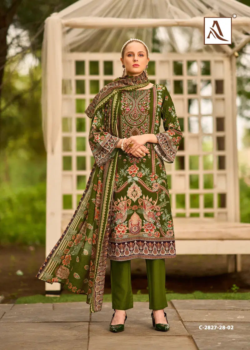 Alok Tahira Edition Vol 03 Viscose Rayon Embroidered Dress Material