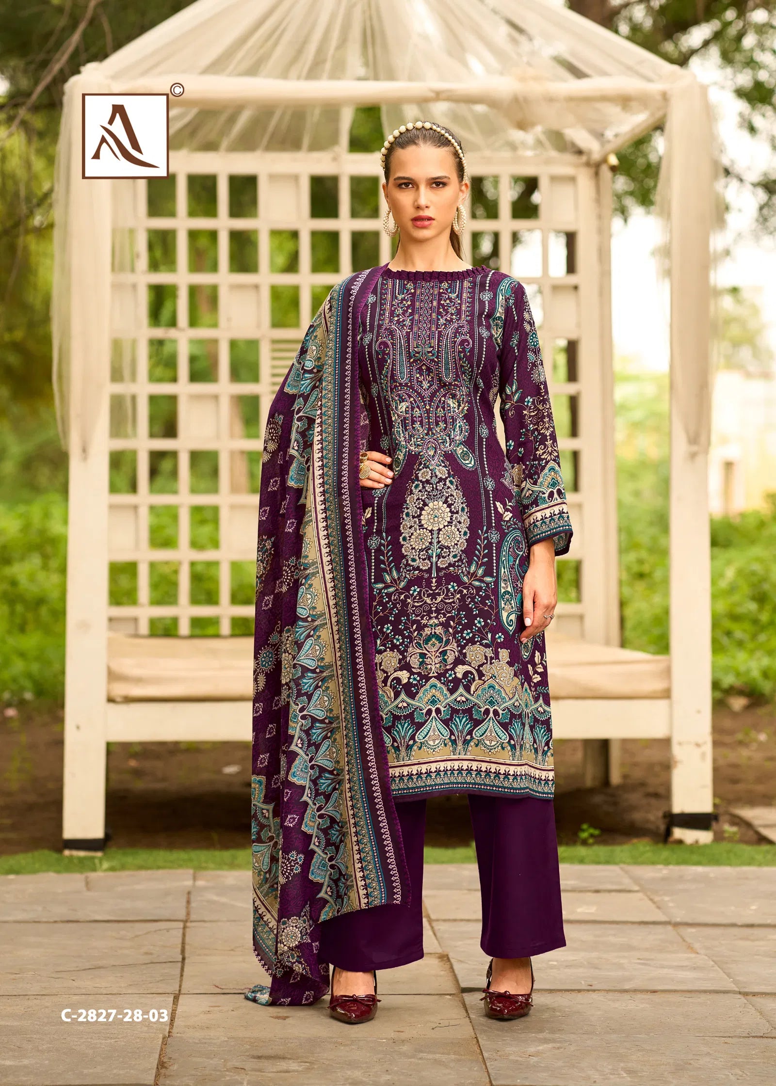 Alok Tahira Edition Vol 03 Viscose Rayon Embroidered Dress Material