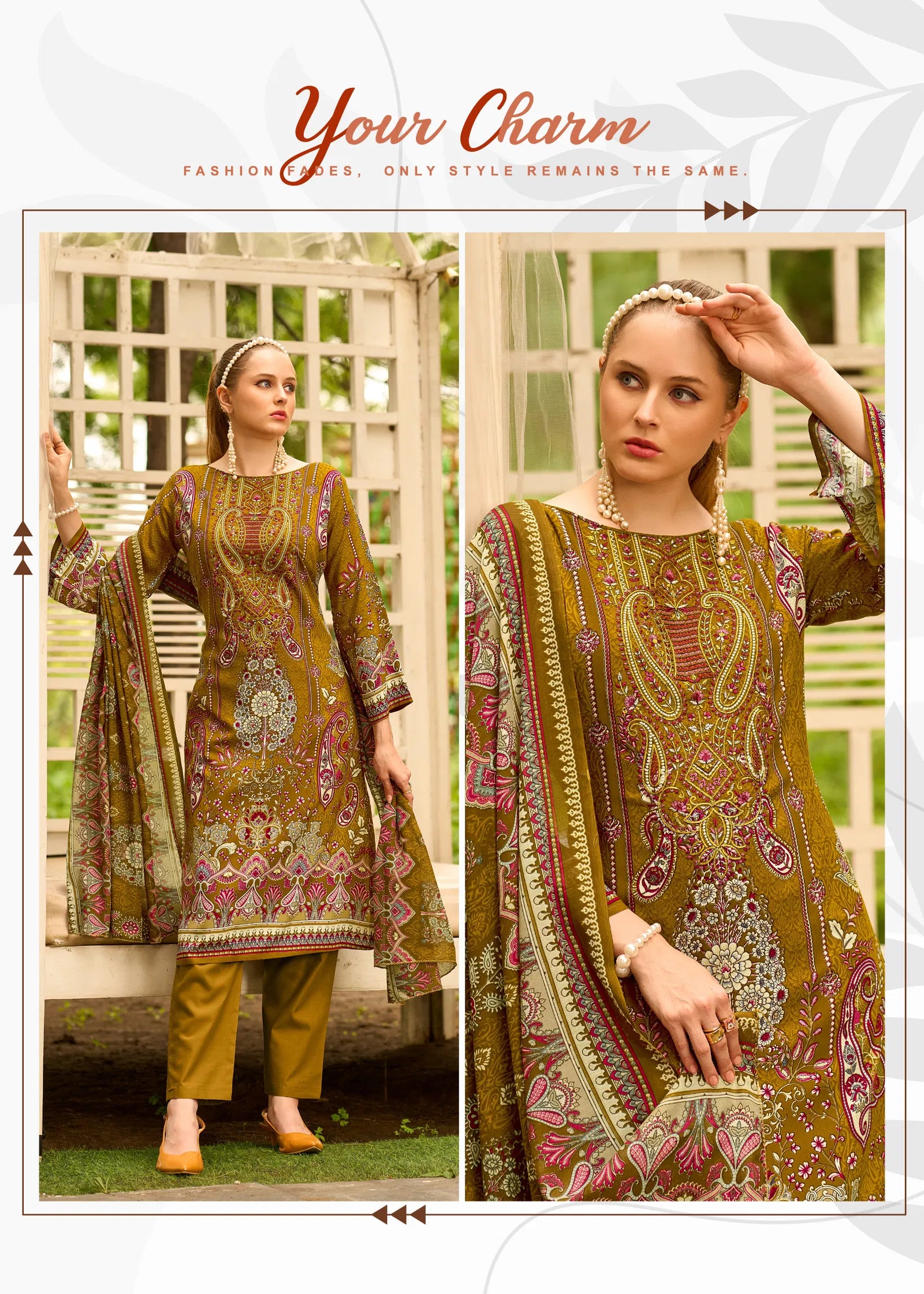 Alok Tahira Edition Vol 03 Viscose Rayon Embroidered Dress Material