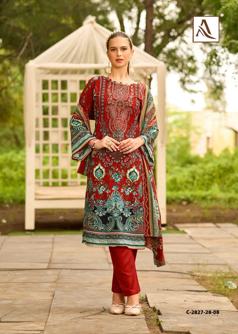 Alok Tahira Edition Vol 03 Viscose Rayon Embroidered Dress Material
